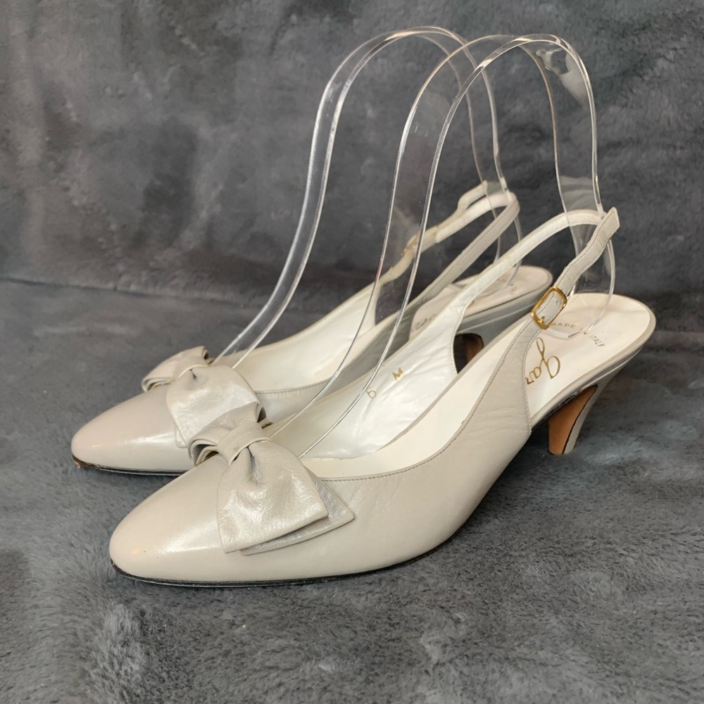 Vintage Garolini made In Italy 80’s sling back heels Shoes womens sz 6.
